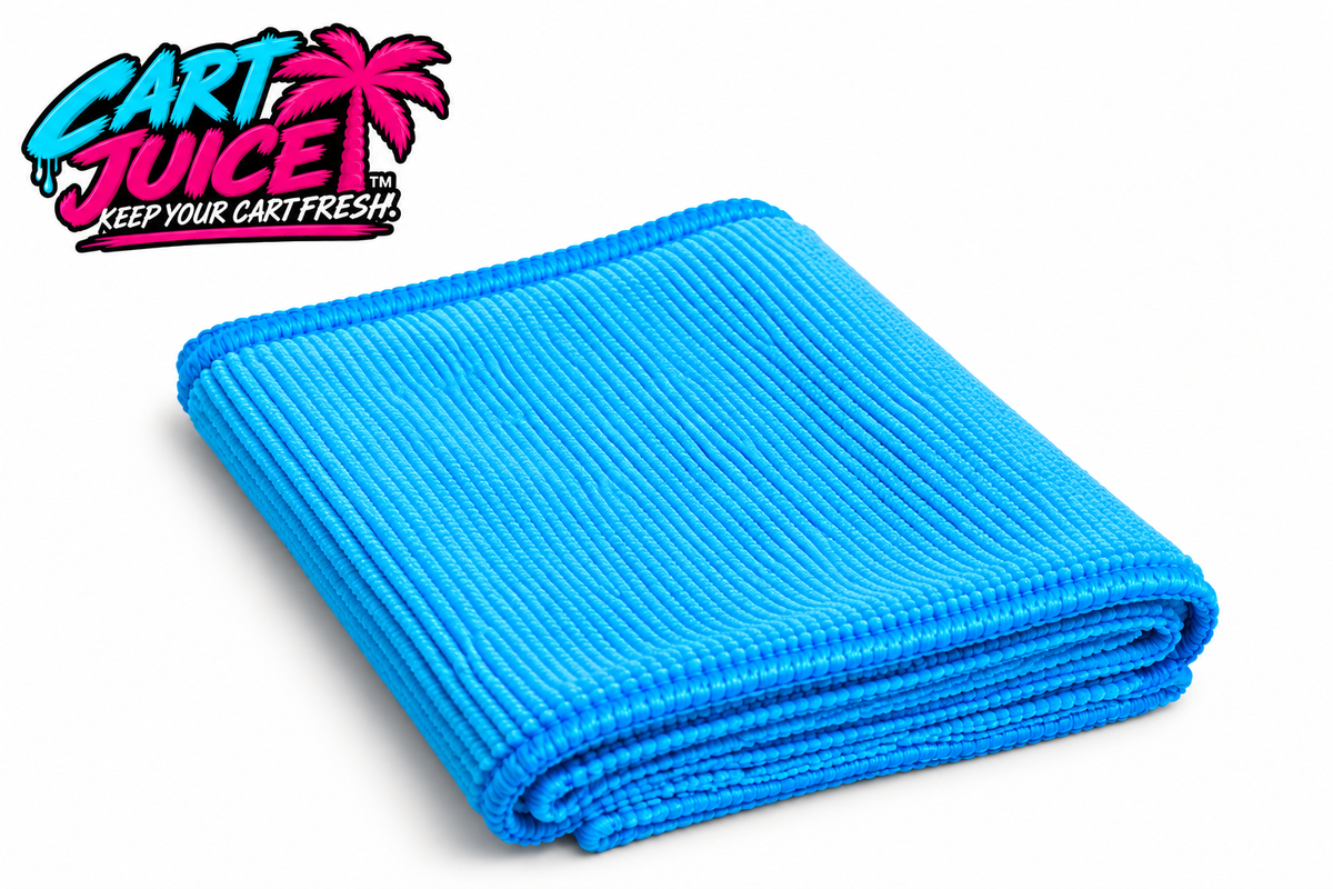 Cart Juice Blue Microfiber Towel